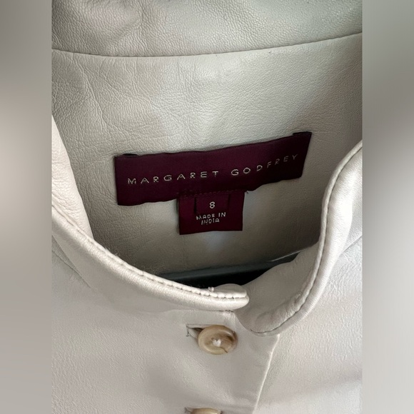 Margaret Godfrey Women’s 100% Genuine Leather Embroidered Floral VINTAGE Jacket - Picture 5 of 10